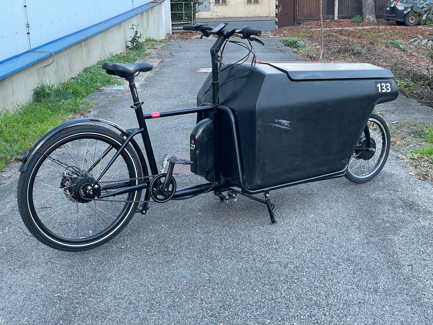 Nákladní elektrokolo Cargio Joy 2 Černé s boxem (použité)