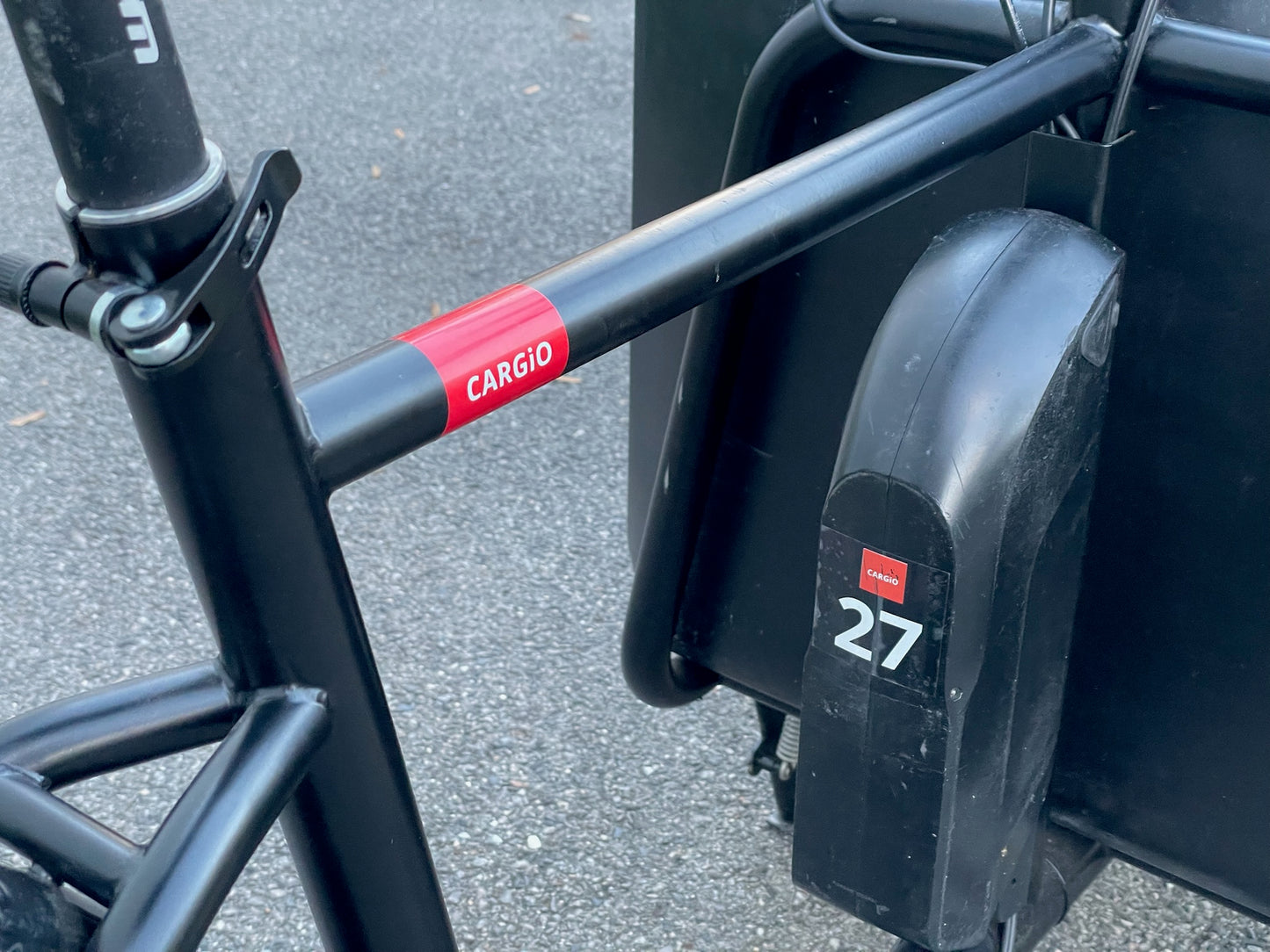 Nákladní elektrokolo Cargio Joy 2 Černé s boxem (použité)