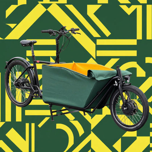 Nákladní elektrokolo Cargio Joy 2 Černé s látkovým boxem